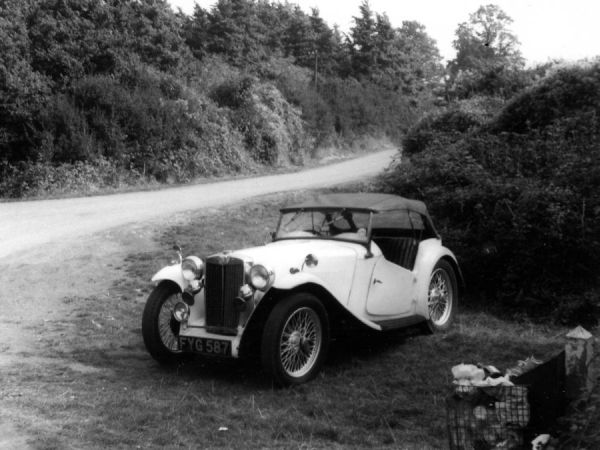 MG TC at Littleton in 1964