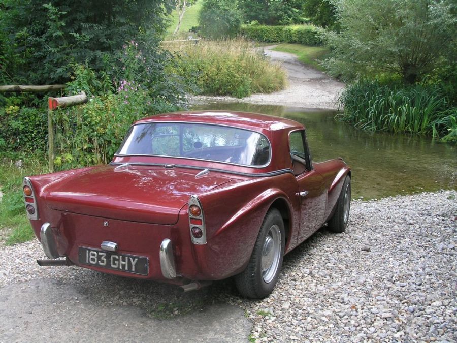 Daimler Dart SP250 6th August 2013 at Stratford Tony ford