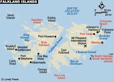 Falkland Islands map