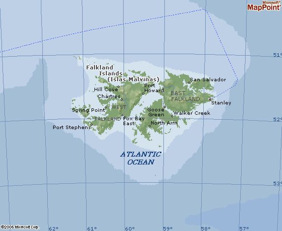 Falkland Islands map