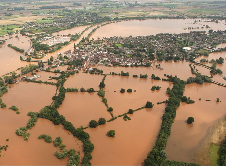 Floods at Upton-Upon-Seven