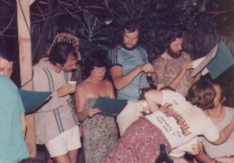 Carols at Carita Beach on 24th December 1977