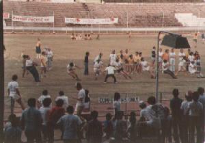 Jakarta Highland Gathering; the Tavern team beating Scotland on 1st July 1979