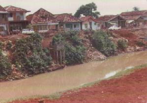 Typical canal near jalan Sultan Agung in December 1977