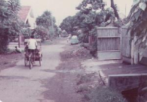 Typical Kebayoran Baru in December 1977