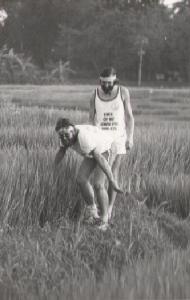 Dave R and me on 4th February 1980