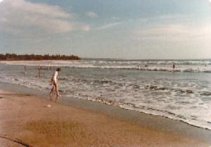 Andrew S on Kuta beach on 15th July 1978