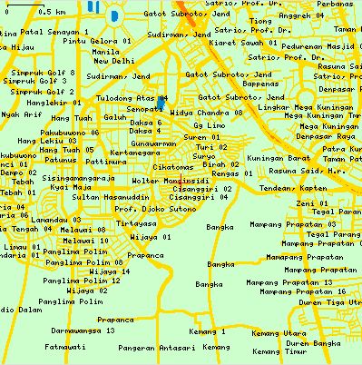 Jakarta Kebayoran Baru map