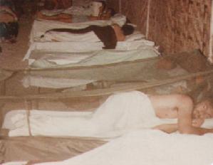 Sleeping at Melingu on the 24th December 1978