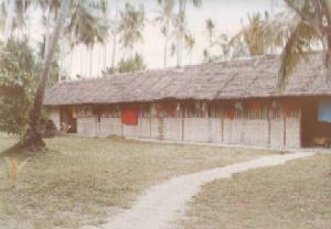 The sleeping hut on Melingu on 24th December 1978