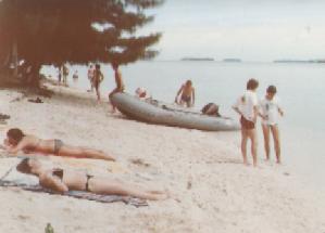 Beach on Melingu on 24th December 1978