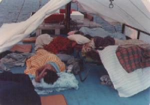 Sleeping on the Obelix on 30th July 1978