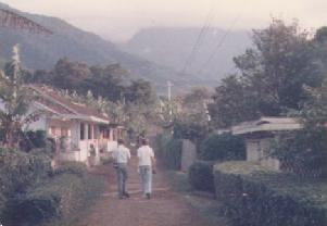 Ian R and Andrew S at Puncak on 25th February 1978