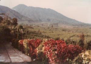 Gunung Salak viewed from Puncak on 23rd April 1978