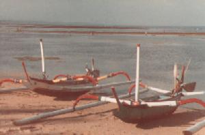 Evening on Sanur beach on 4th March 1980